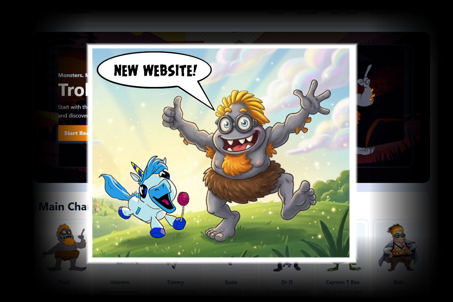 The Troll & Unicorn Website Is Finally Back