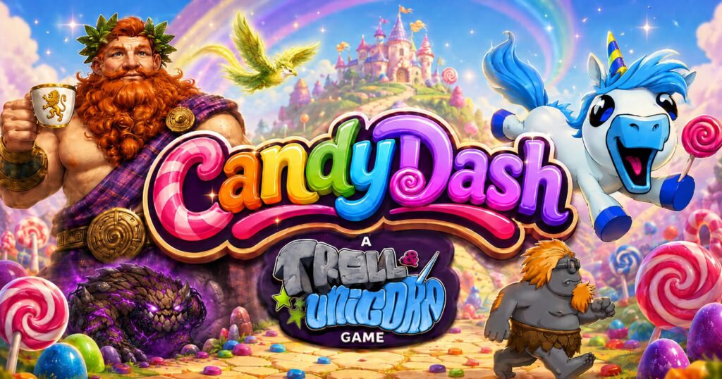 Play Candy Dash: A Free Troll & Unicorn Browser Game